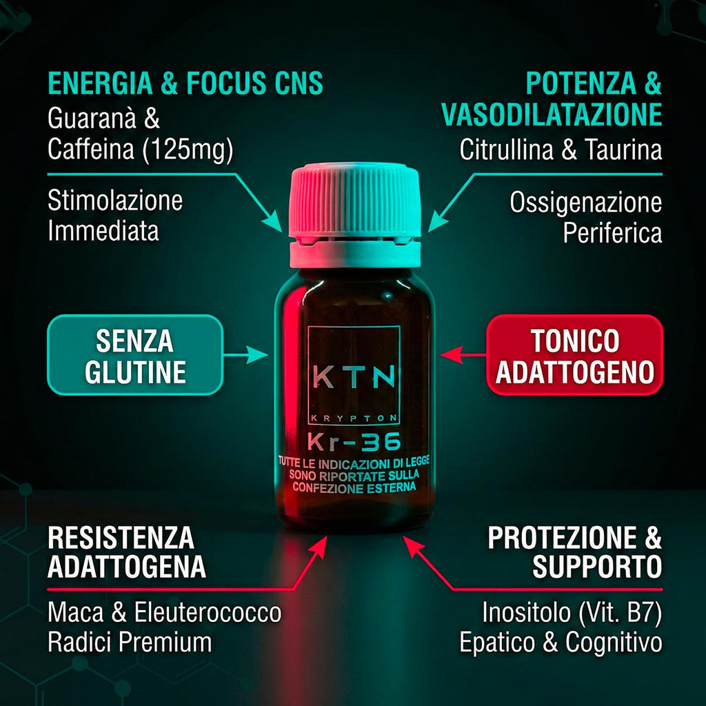 Box Kr-36 | Tonico Adattogeno (10 Flaconcini)